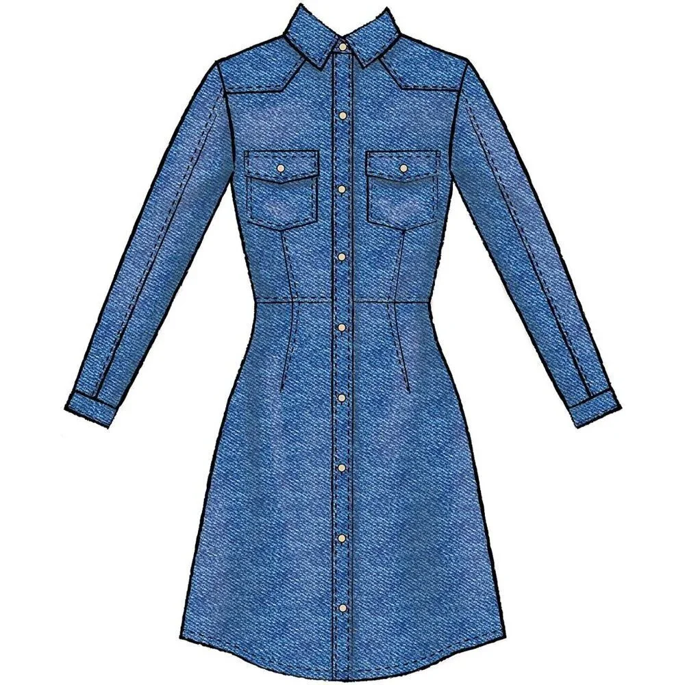McCall's Sewing Pattern 10306 M7996‎ Misses Dress Size 14-22